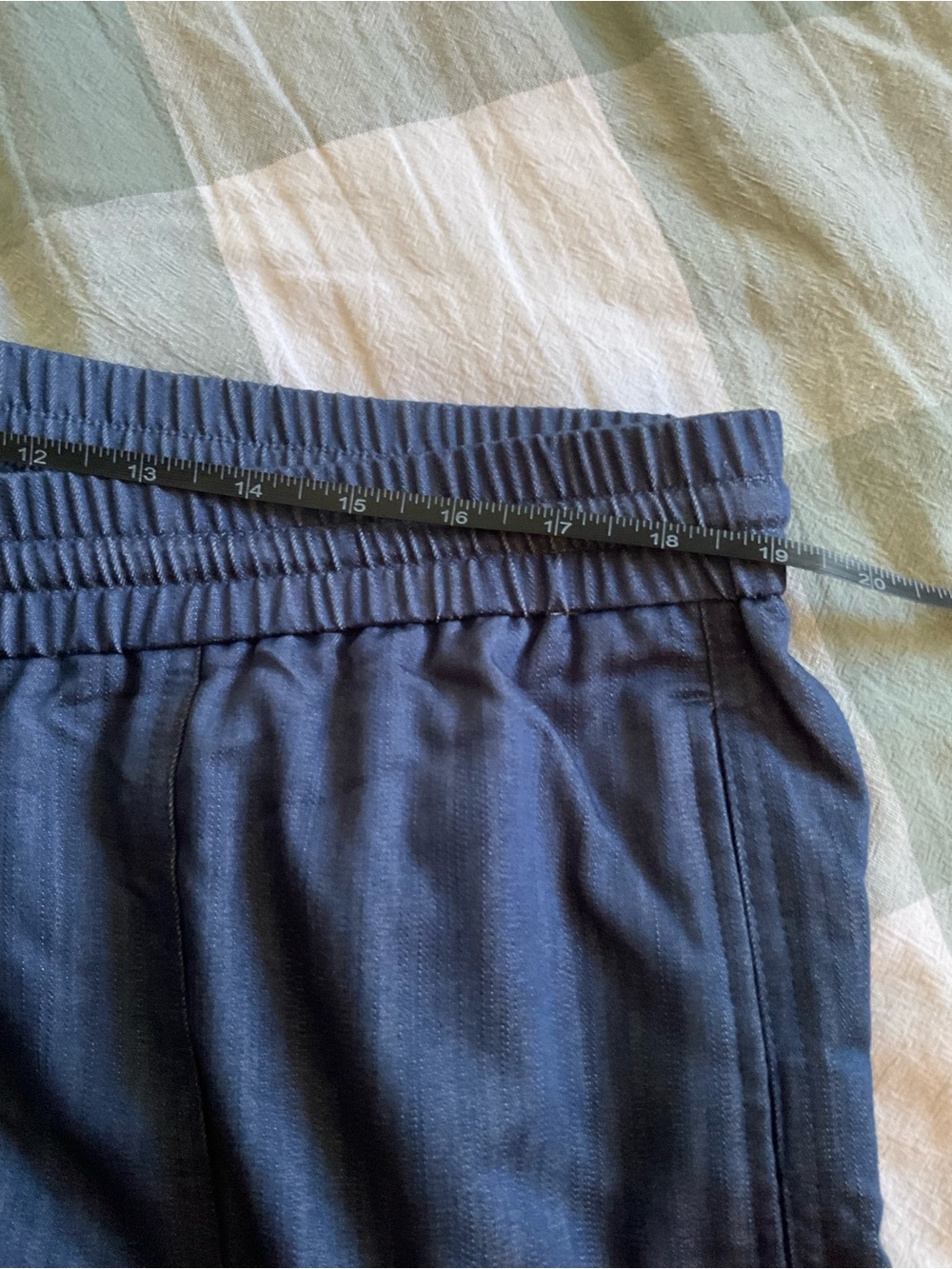 Anthropologie Women’s Maison d’Amelie Navy Drawstring Relaxed Trousers - Picture 8 of 9